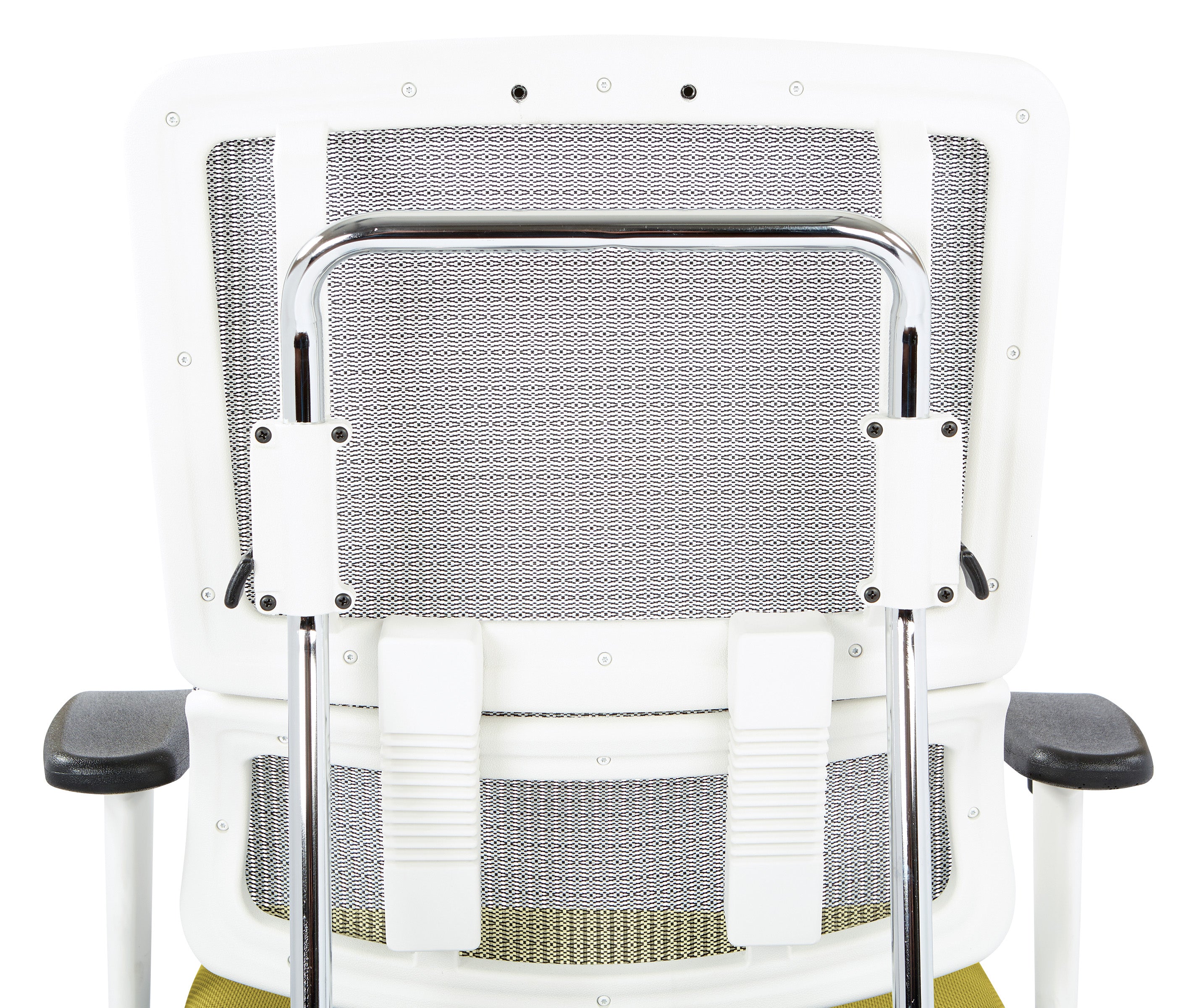 White Vertical Mesh Chair